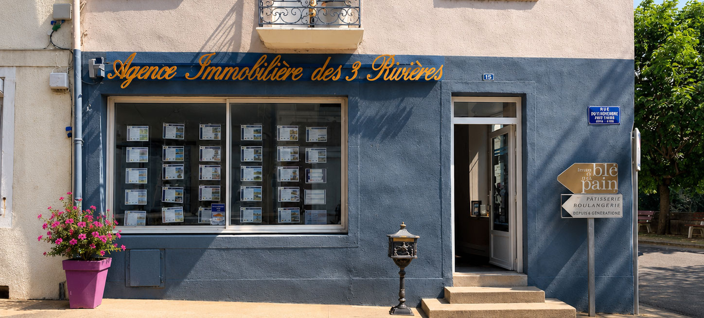 Agence des 3 Rivières, immobilier à Verdun-Ciel (71350), agence des 3 rivières